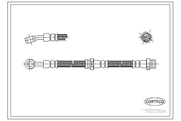 Fren Hortumu Arka Sağ Hyundai Coupe (RD)(2000->)  OSSCA BRSFH11020