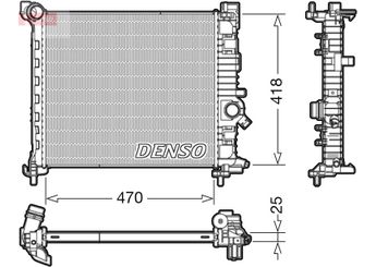 Su Radyatörü  DENSO DRM20114  DRM20114 1300308 13283247