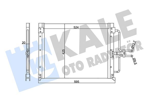 Klima Radyatörü  Renault Laguna Grandtour (K56)(08.1995->)  KALE 342845