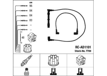Buji Kablosu  MGA 35286  53905431 53905433 N10238502 N10266901 053 905 431 053 905 433 N 102 385 02 N 102 669 01