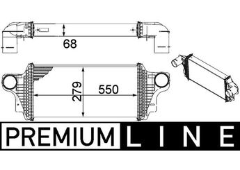 Turbo Radyatörü  MAHLE CI 239 000P  A1645000000 1645000000 164 500 00 00 1645000200 A 164 500 00 00 A1645000200