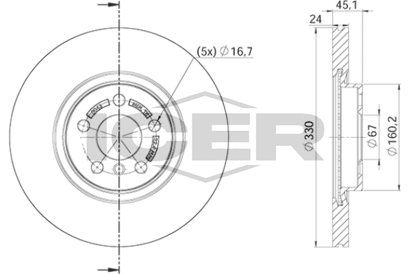 Fren Disk Ayna Ön Sağ ve Sol AP B2079VR