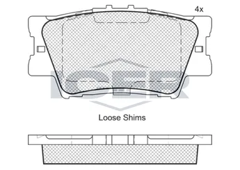 Fren Disk Balata Arka AYD 60301A  446602220 446675010 04466-75010 04466-02220 446606060 04466-06060 446606070 04466-06070 446606090 04466-06090 446606100 04466-06100 446606200 04466-06200 446606210 04466-06210 446606220 04466-06220 446633160 04466-33160 446633180 04466-33180 446633200 04466-33200 446633210 04466-33210 446642060 04466-42060 446642070 04466-42070 4466YZZE8 04466-YZZE8 466YZZAQ 0466-YZZAQ