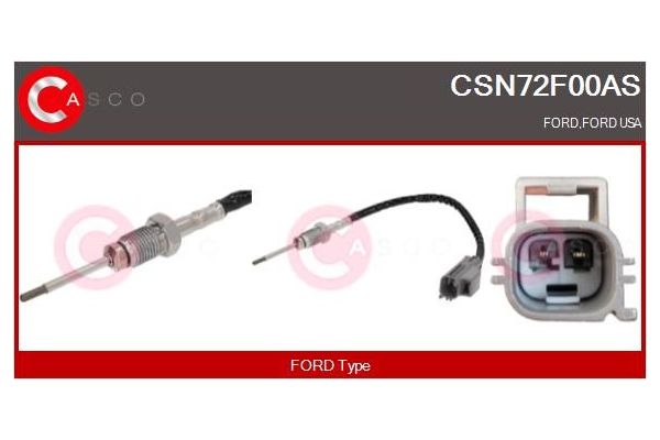 Egzoz Sıcaklık Sensörü  Ford Tourneo Courier (C4A)(2013->)  NGK 97265