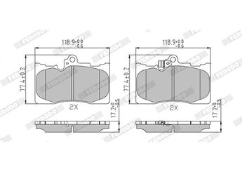 Fren Disk Balata Ön FERODO FDB4216  446530410 446522340 0446522340 446530400 0446530400 0446530410 446530430 0446530430 446530440 0446530440 446530450 0446530450 446530460 0446530460 446530470 0446530470 446530490 0446530490 446530491 0446530491 446530500 0446530500 446530510 0446530510