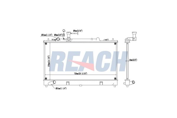 Su Radyatörü  Mazda 6 Kombi (GY)(01.2002->)  MAHLE CR 35 000P