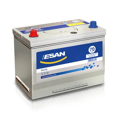 Akü (12V - 70 AH) N50 (260×173×225) Ters Tam Kapalı Asya  ESAN 50701110904
