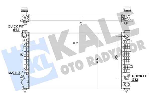 Su Radyatörü  Audi S4 Sedan (B5)(11.1994->)  KALE 358975