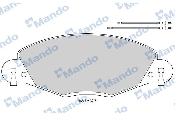 Fren Disk Balata Ön Citroen C5 5 Kapı (10.2004->)  MANDO MBF015474