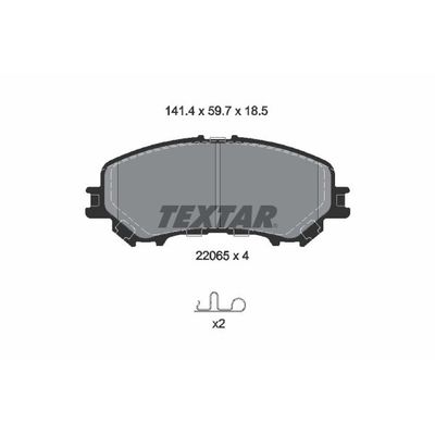 Fren Disk Balata Ön Renault Kadjar (06.2015->)  TEXTAR 2206501