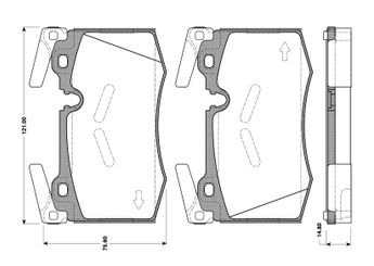 Fren Disk Balata Ön BOSCH 0 986 TB3 090  34116784726 34 11 6 784 726 34116789157
