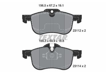 Fren Disk Balata Ön TEXTAR 2311203  GBP90342AF 10086234 SFP100511 10002727 10008675 SFP90004A SFP100511SLP