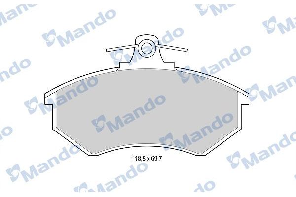 Fren Disk Balata Ön Audi Coupe (855)(10.1980->)  MANDO MBF015088