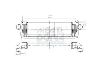 Turbo Radyatörü  MGA 87194  5801255806 5801255844 5801526779 5802097643