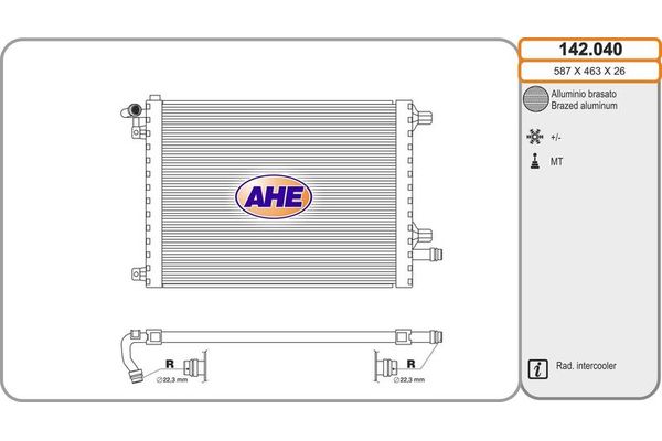 Su Radyatörü  MINI Roadster (R59)(2012->)  MAHLE CR 1123 000S