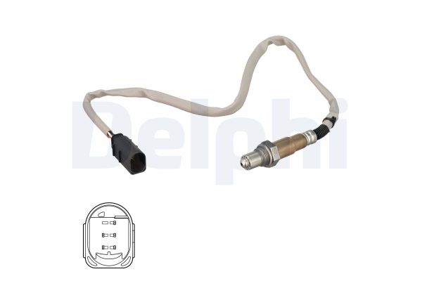Oksijen (Lambda) Sensörü  Mercedes GLC -Serisi Coupe (BM 253)(06.2016->)  DELPHI ES21074-12B1