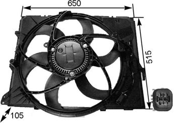 Radyatör Fan ve Motoru  MAHLE CFF 264 000S  17117590699 17117590699 17427523259 7523259 7 523 259 7590699 7 590 699 17 11 7 590 699 17 42 7 523 259
