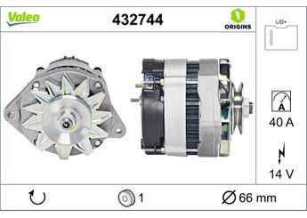 Alternatör  VALEO 432744  570261 555775 5557-75 5702-61 570292 5702-92 570296 5702-96 570533 5705-33 570565 5705-65