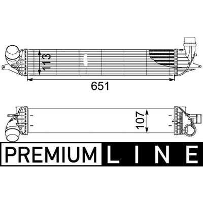 Turbo Radyatörü  Renault Laguna Grandtour (2007->)  MAHLE CI 151 000P