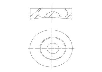 Piston (93.67MM-1.00)   MAHLE 015 91 02  8770893065 8770893100