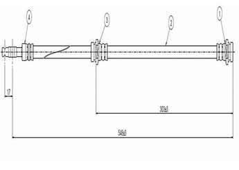 Fren Hortumu Ön Sağ veya Sol CAVO C800 214A  903043980