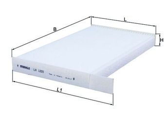 Polen Filtresi  MAHLE LA 1205  272771FC0A 27277-1FC0A 272773DF0A 278911FC0A 278911FE0A 278913DF0A 278913NL0A 278913NL0P 278913SG0A B78911FC0A B78911FE0A