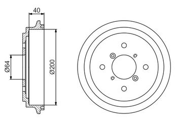 Kampana Arka Sağ veya Sol BOSCH 0 986 477 188  432060W710 43206VE800