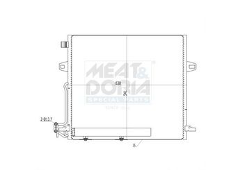 Klima Radyatörü  WENDERPARTS MA2515000054  A2515000054 2515000054