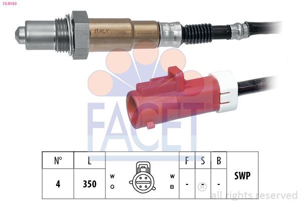 Oksijen (Lambda) Sensörü  Ford KA+ (CDU)(2016->)  NGK 1359