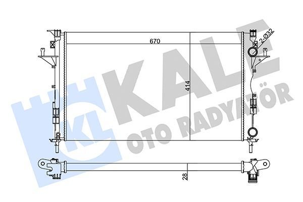 Su Radyatörü  Renault Espace IV (JK0)(01.2002->)  KALE 207300