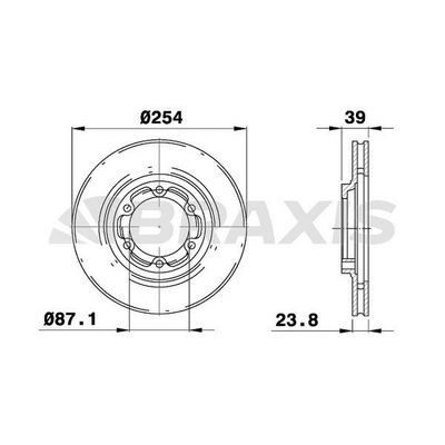 Fren Disk Ayna Ön Sağ ve Sol BRAXIS AE0326