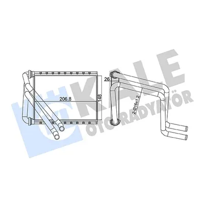 Kalorifer Radyatörü  Honda Civic Sedan (FC)(10.2016->11.2021)  KALE 370665