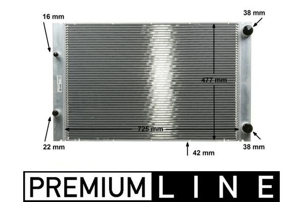 Su Radyatörü  Audi A8 (4E)(11.2002->)  MAHLE CR 576 000P