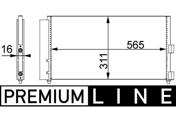 Klima Radyatörü  Fiat Punto (188) 3/5 Kapı (09.1999->)  MAHLE AC 372 000P