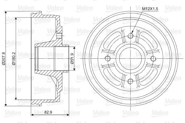 Kampana Arka Sağ veya Sol Toyota Yaris Verso (NCP2/NLP2)(1999->)  VALEO 237023