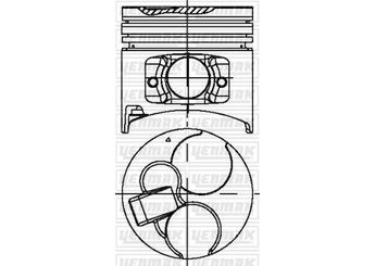 Piston (95.00MM-0.50)  GOETZE 87-73410-050  87-73410-050