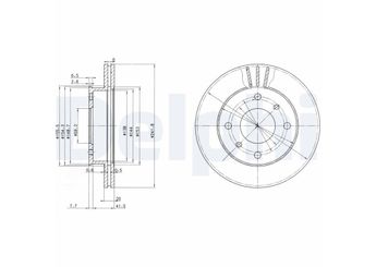 Fren Disk Ayna Ön Sağ ve Sol DELPHI BG2632  4020690J01 40206-90J01 4620690J01 46206-90J01