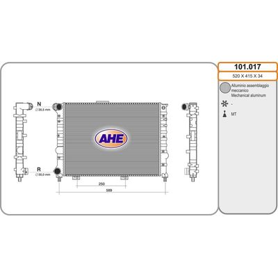 Su Radyatörü  Alfa Romeo 156 Sportwagon (116)(2000->)  KALE 3903031AB