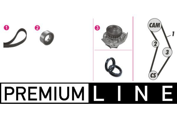 Devirdaim Su Pompası  Lancia Y 10 (1985->)  MAHLE CPK 18 000P