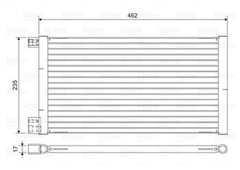 Klima Radyatörü  VALEO 814433  46799739 46513355 46519307 46799740