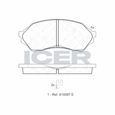 Fren Disk Balata Ön Mazda 323 F/S Sedan (BJ)(01.2001->)  OTOZONE FDO3042-R
