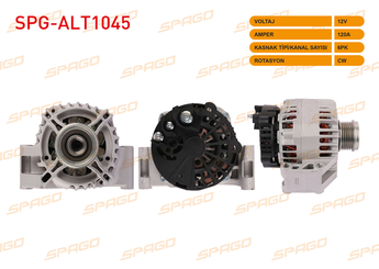 Alternatör  SPAGO ALT1045  13153237 13256928 6204273 6204280 93190915 51829383 52003519 51854912 71796277 71796283 71796299 71796838 MAN7495 YZ13153237 1202271 13156928 6204201 93183381 95523383 95527671