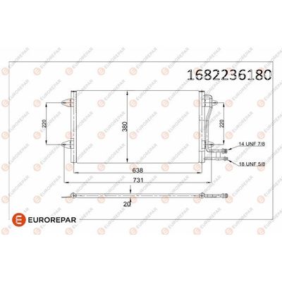 Klima Radyatörü  Volkswagen LT Kamyonet (01.1996->2006)  EUROREPAR 1682236180