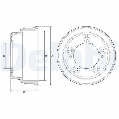 Kampana Arka Sağ veya Sol DELPHI BF645