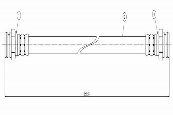 Fren Hortumu Arka Sağ veya Sol Nissan Cherry (N12)(12.1982->)  CAVO C800 131A