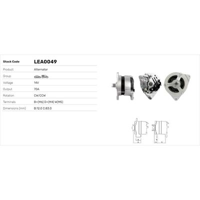 Alternatör  LUCAS ELEKTRIK LEA0049