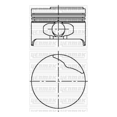 Piston (79.50MM-STD)  YENMAK 31-04167-000