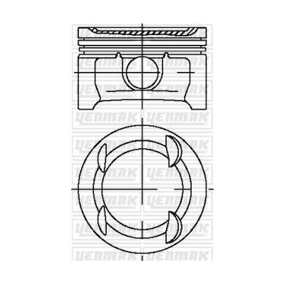 Piston (85.30MM-0.50)  YENMAK 31-03913-050