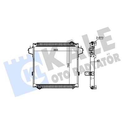 Su Radyatörü  BEHR 8MK 376 756 691