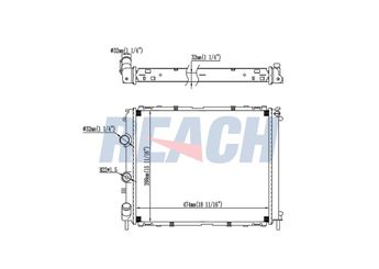 Su Radyatörü  KALE 0534342PA  7700836304 7700417175 7700836303 7701352903